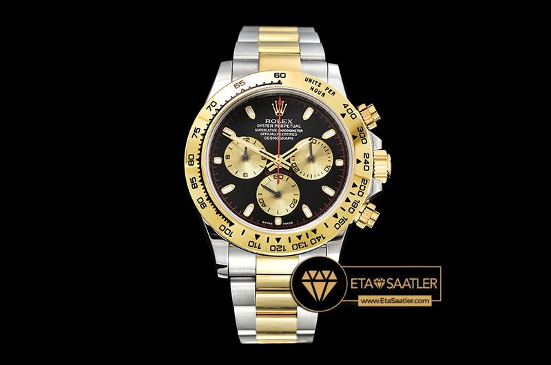 Rolex Cosmograph Daytona 116523 Alt n Siyah Kadran 1 1 Super Clone ETA